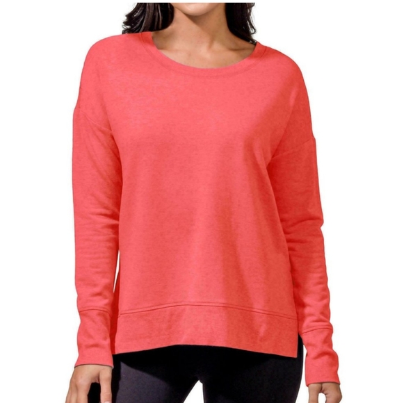90 DEGREE Luxe Sweatshirt in Passion Fruit Coral - Picture 1 of 11